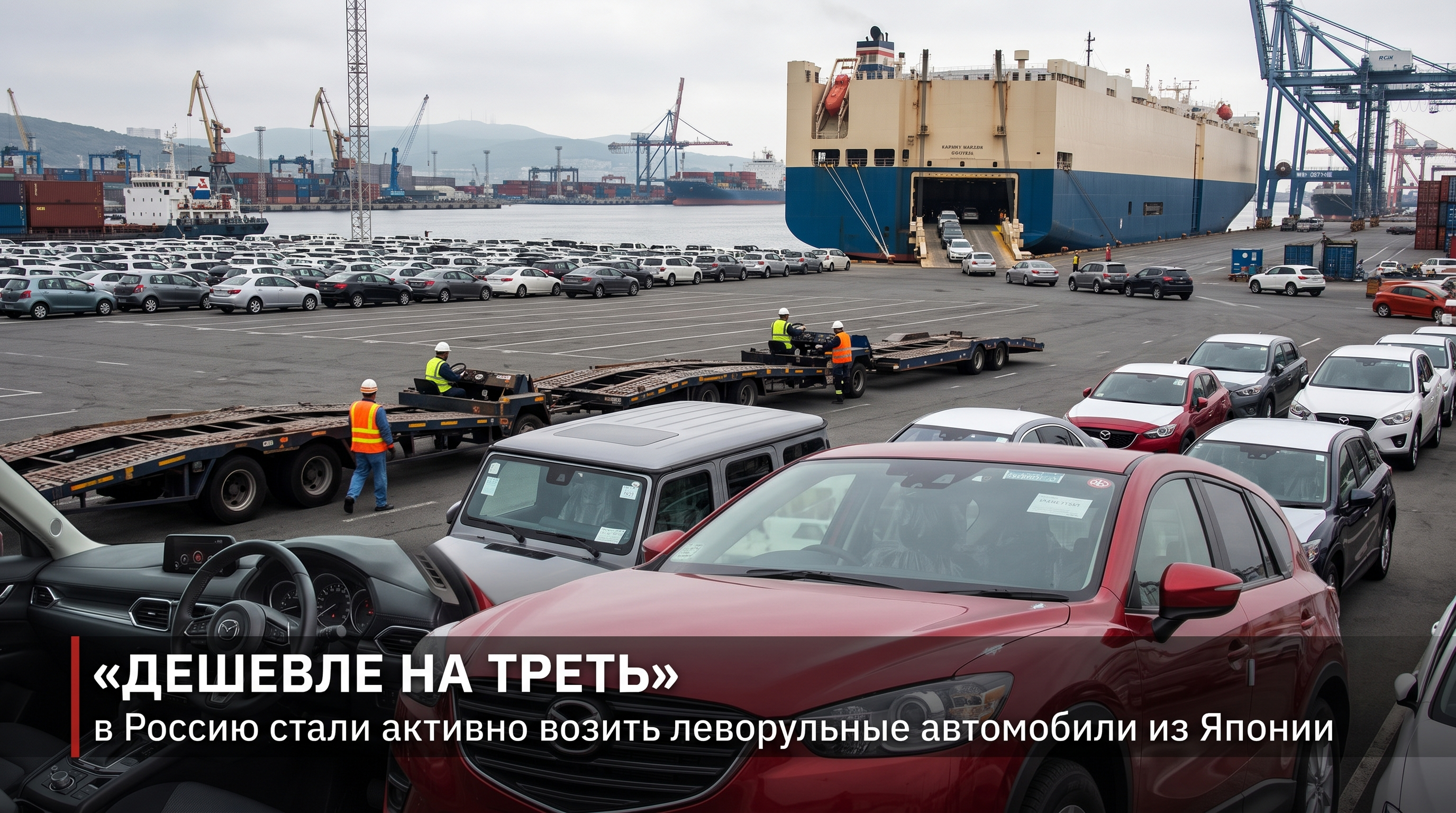 В Россию стали активно возить леворульные автомобили из Японии